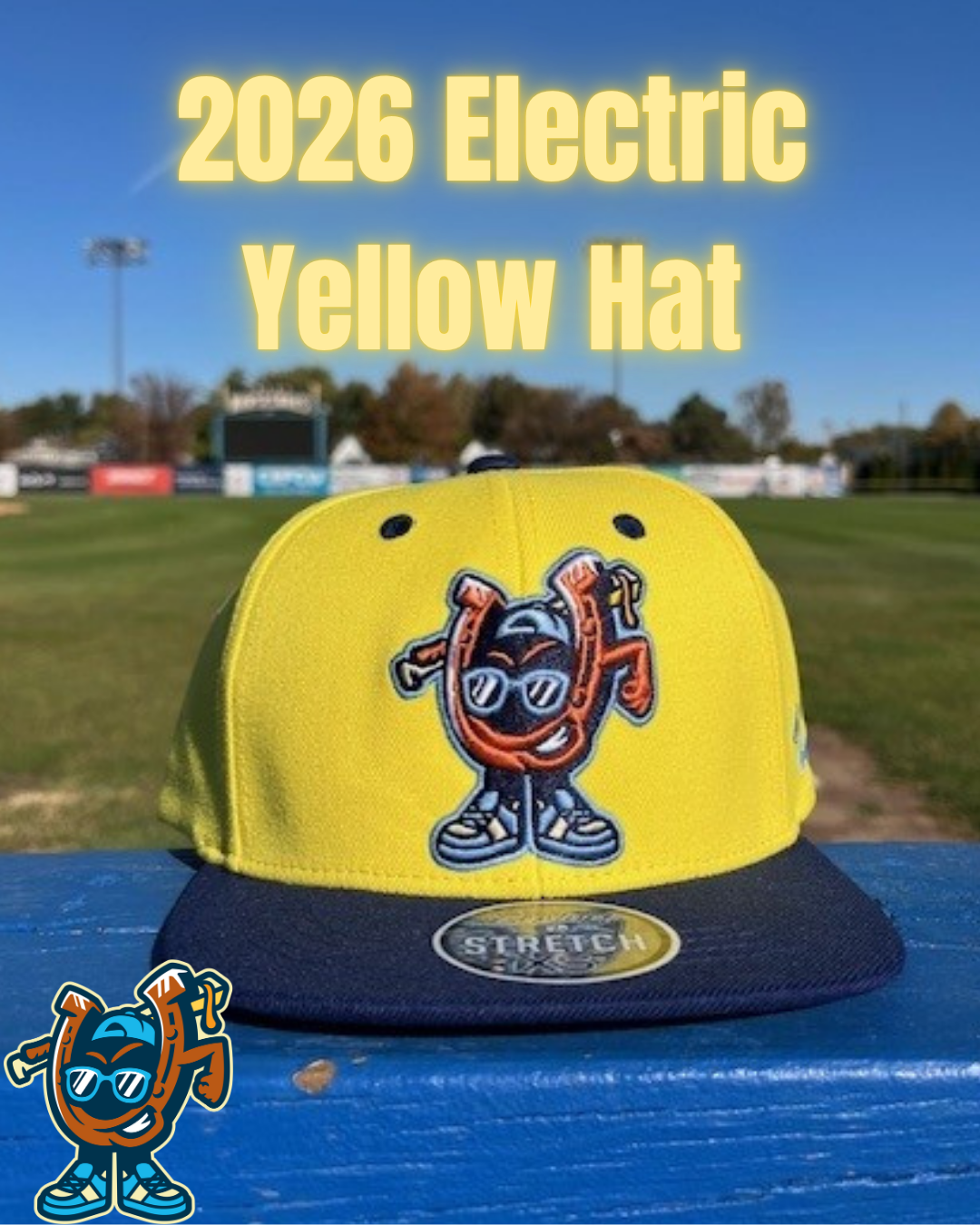 2026 Lucky Horseshoes Electric Yellow Hat GYSO