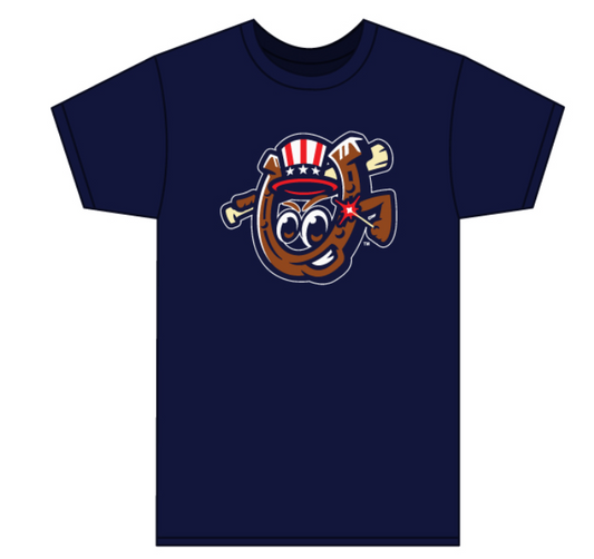 Limited Edition Patriotic Horseshoe Unisex Heather Navy T-shirt