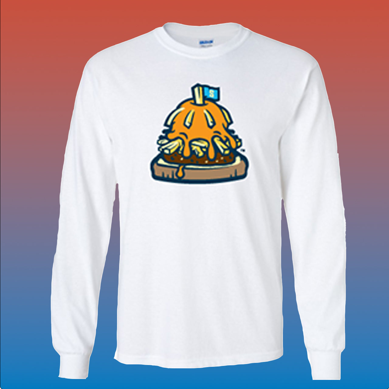 Lucky Horseshoes Capitol Horseshoe White long sleeved T-Shirt