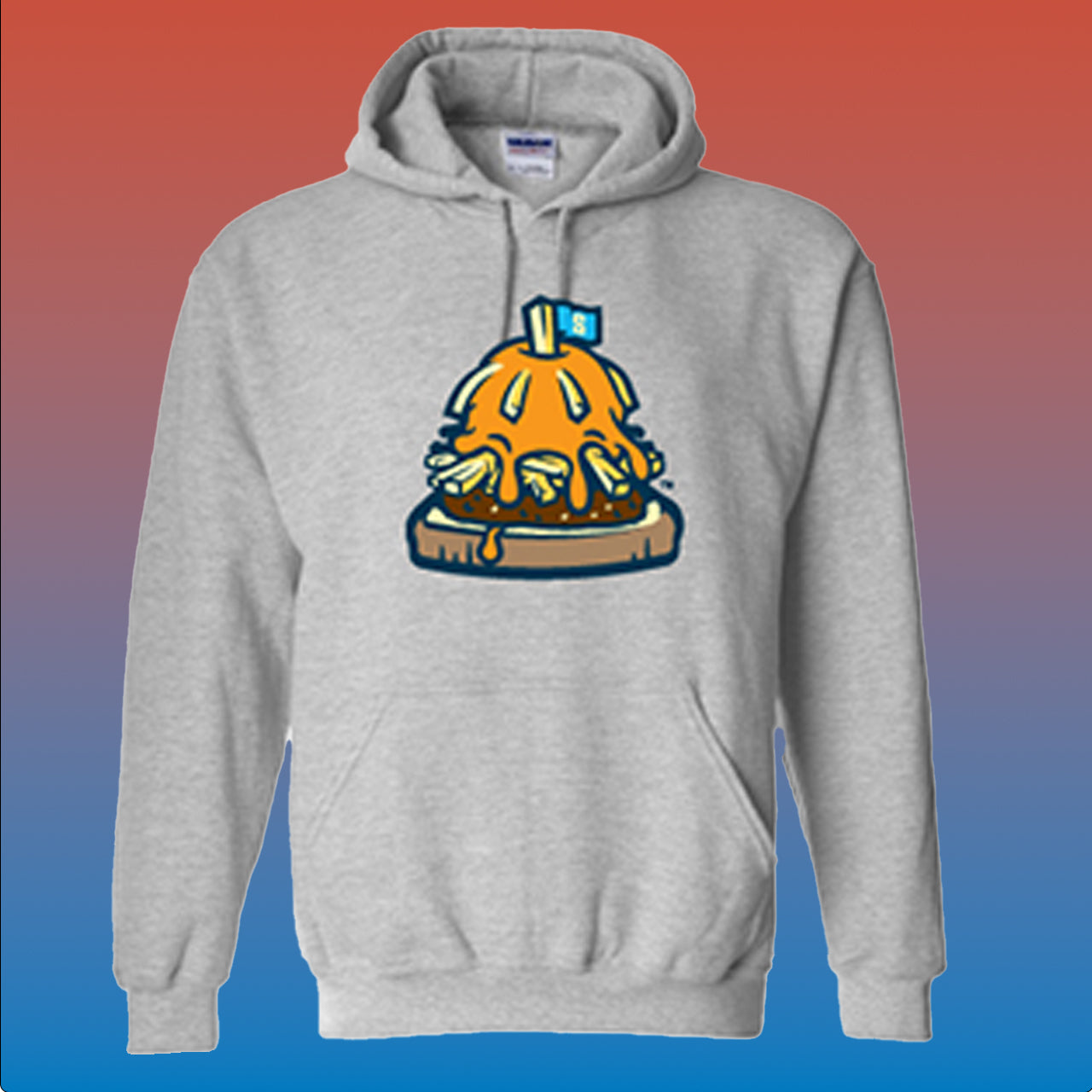 Springfield Lucky Horseshoes Capitol Horseshoe Gray Hoodie