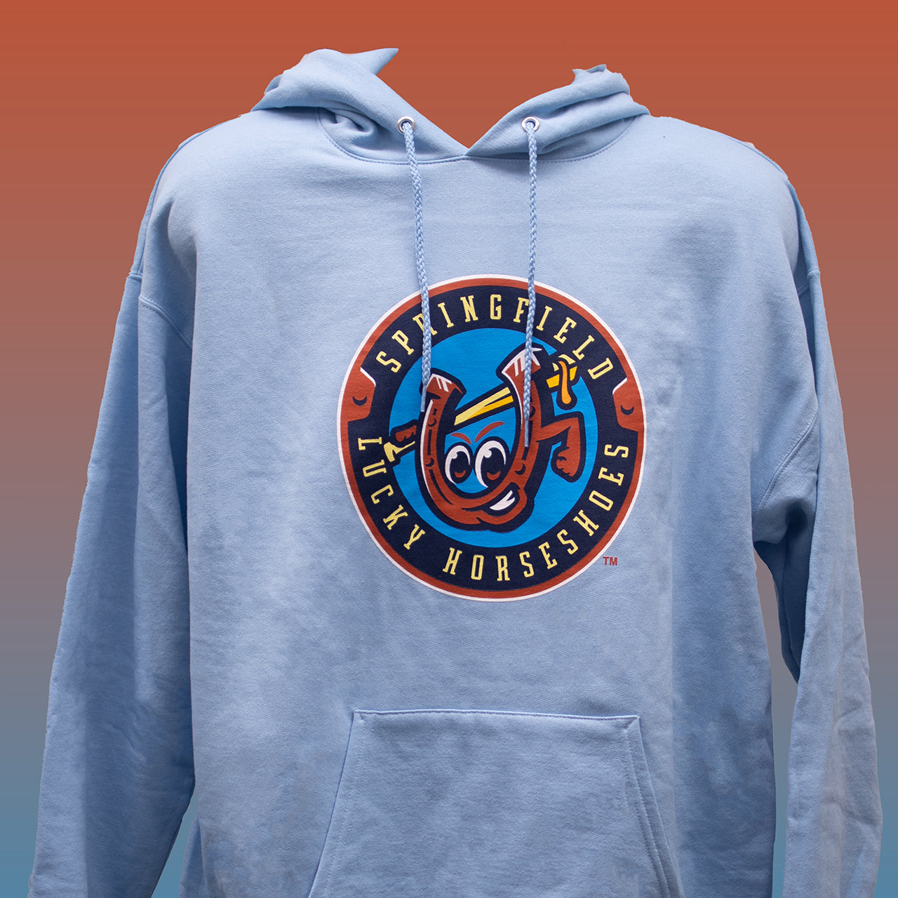 Springfield Lucky Horseshoes Light Blue Sweatshirt