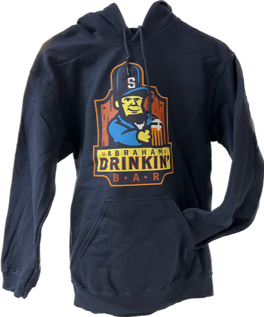 Springfield Lucky Horseshoes Abraham Drinkin Navy Sweatshirt Hoodie