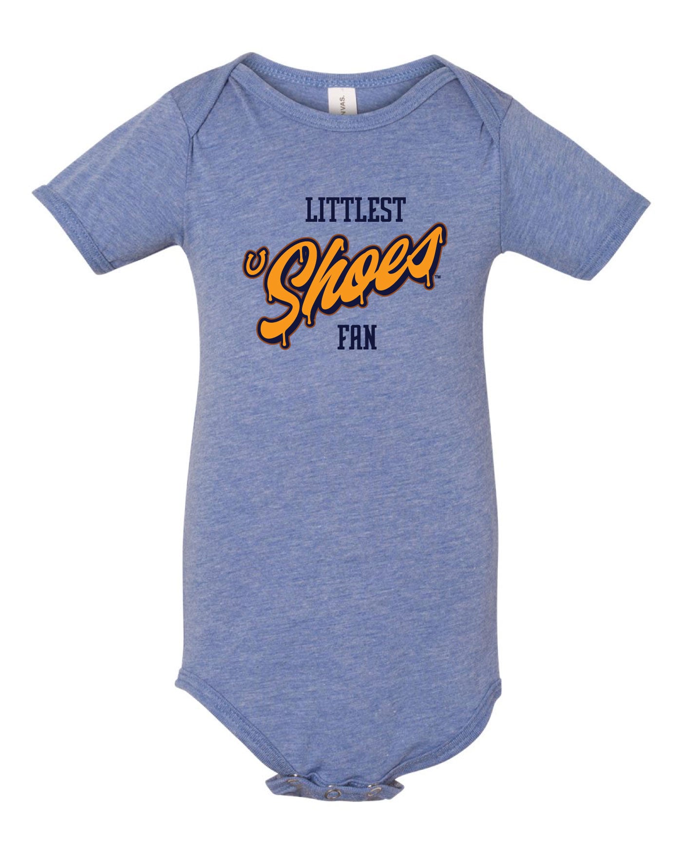 Littlest 'Shoes Fan Infant Onesie - Blue