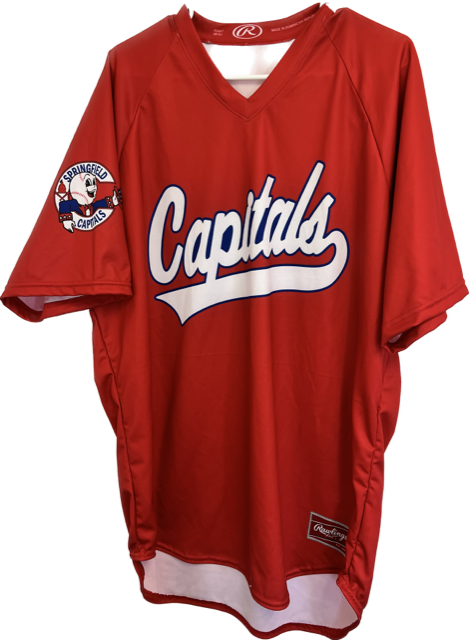The Lucky Horseshoes' Shoe Box Throwback! Springfield Capitals Jersey Large #21