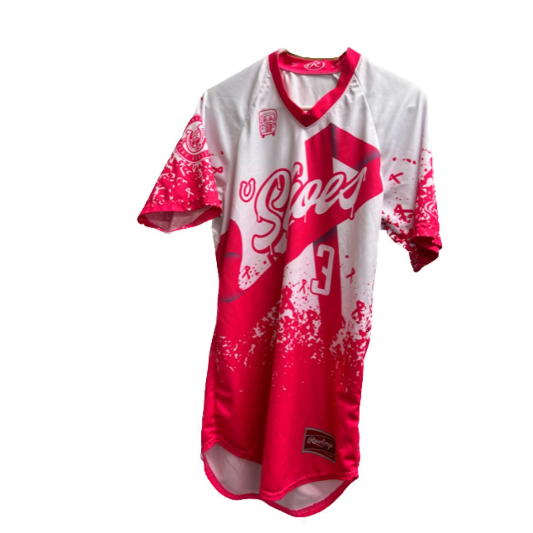 Authentic On-Field Lucky Horseshoes Pink Jersey