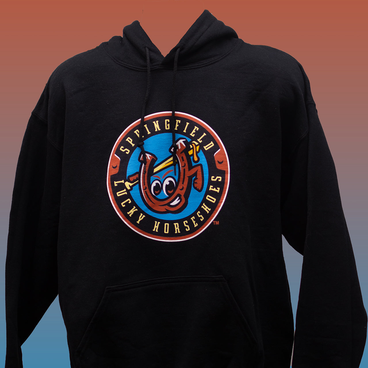 Springfield Lucky Horseshoes Black Hoodie