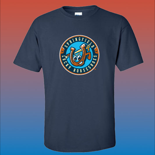 Springfield Lucky Horseshoes Navy T-Shirt