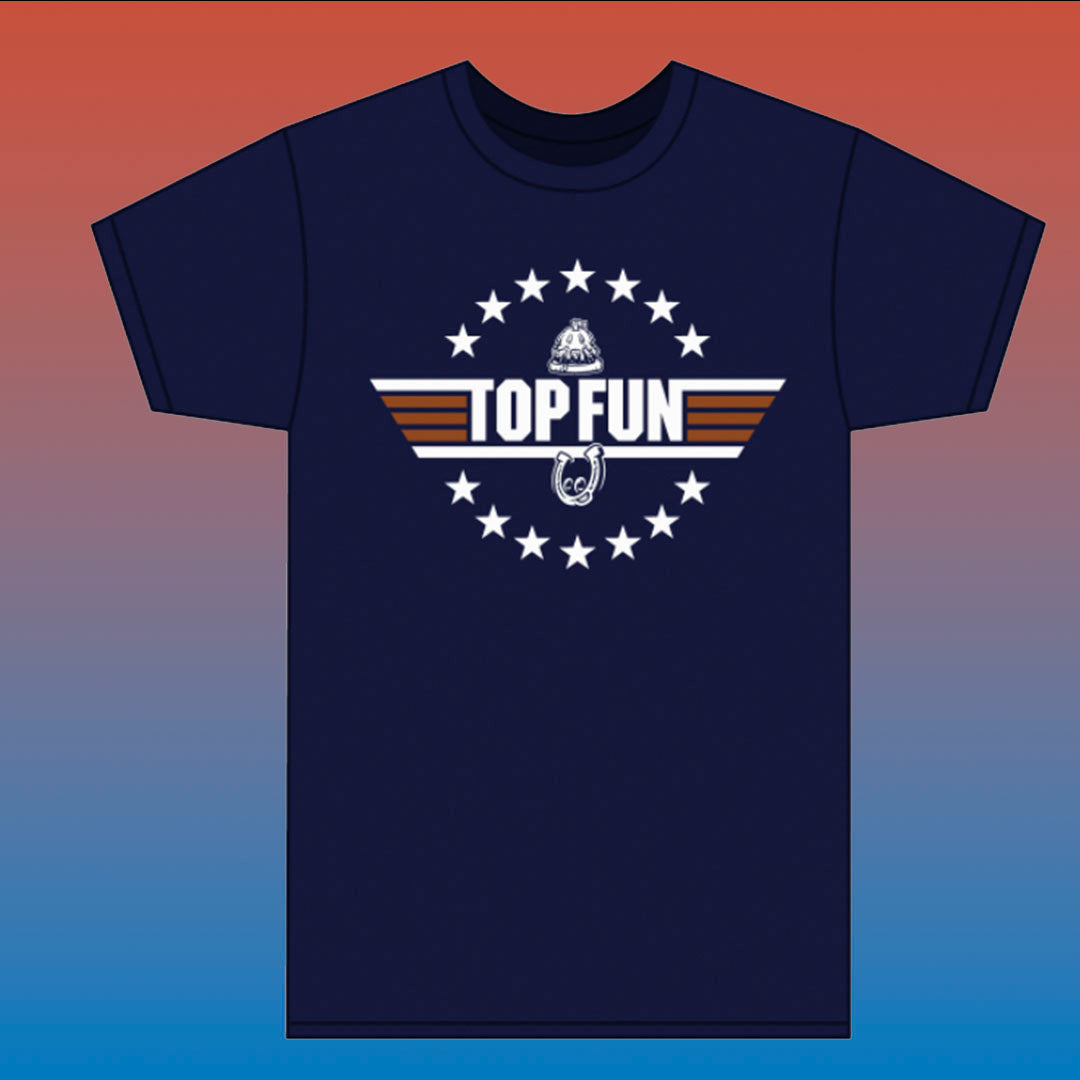 Limited Edition TOP FUN Unisex Heather Navy T-shirt