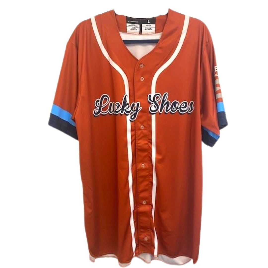 Authentic On-Field Lucky Horseshoes Copper Jersey