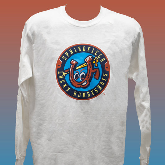 Springfield Lucky Horseshoes White long sleeved T-Shirt