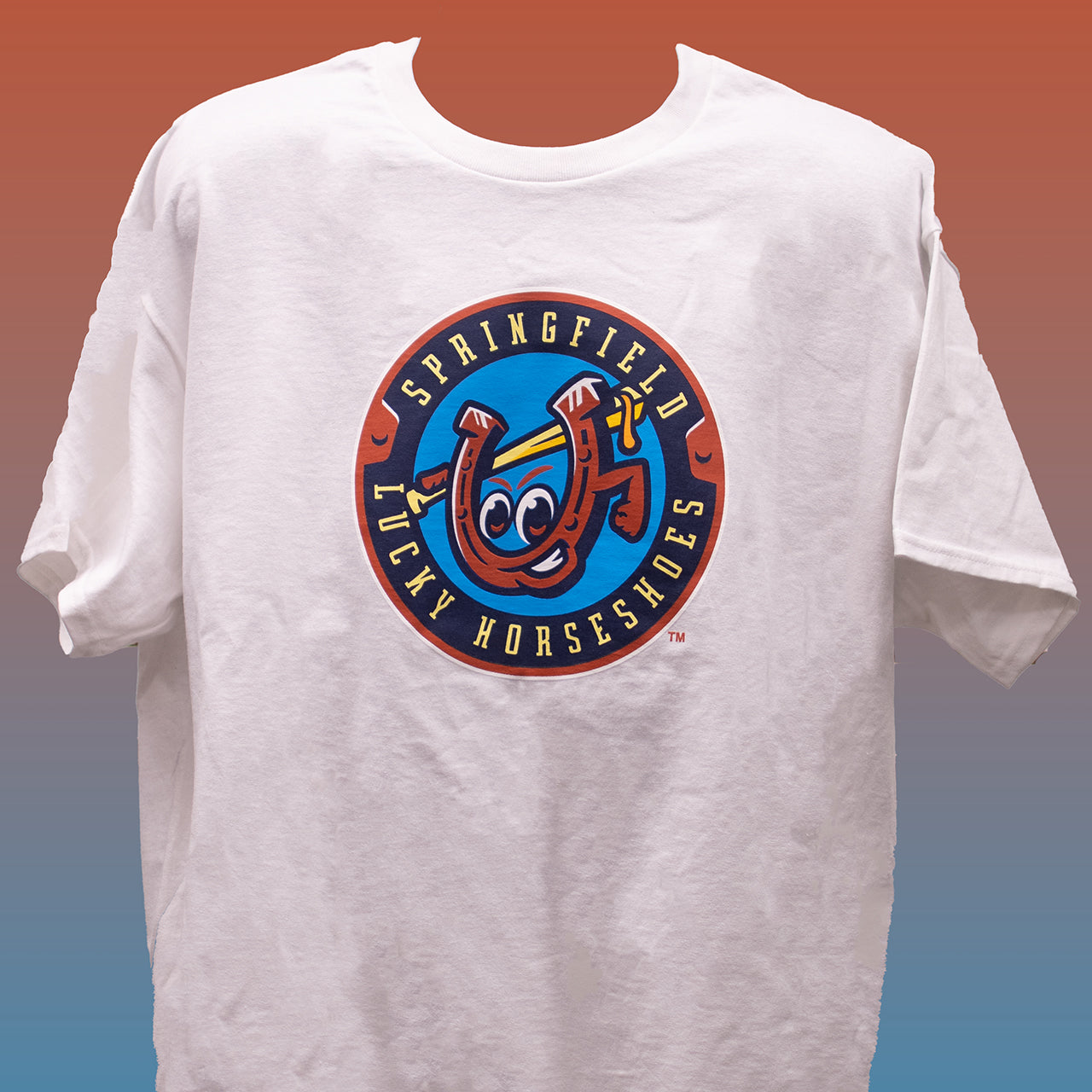 Springfield Lucky Horseshoes White T-Shirt