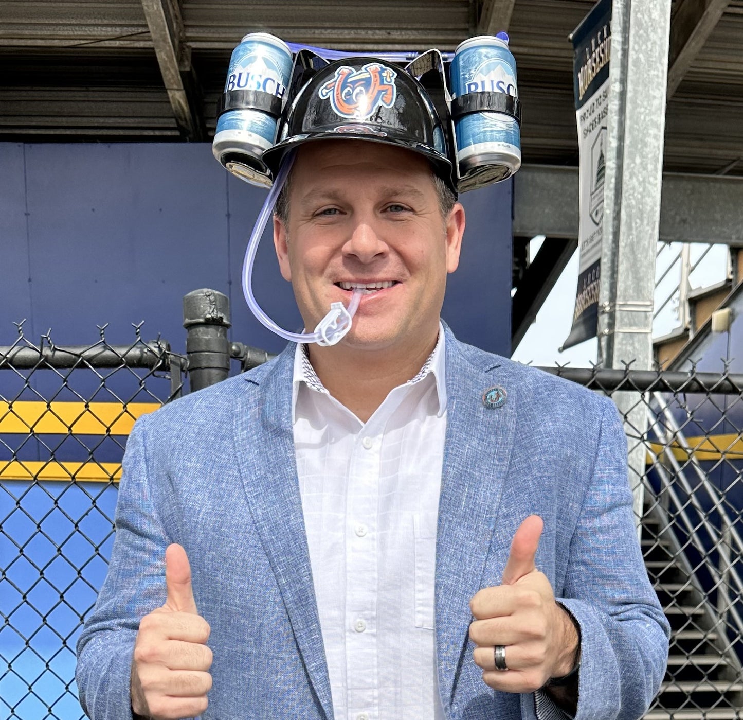 Professional Beer Drinking Hat! - Go 'Shoes!